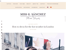 Tablet Screenshot of missgsanchez.com